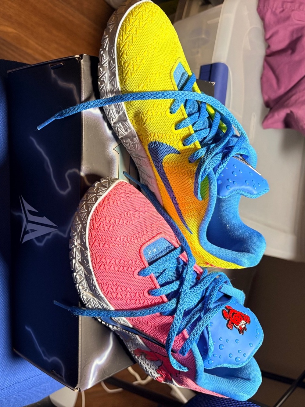 Nike Ja 3 Kool Aid GS Lemon Venom Photo Blue Pink IW2296-700 Youth Size 5.5Y